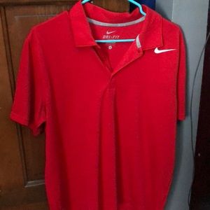 Red Nike Drifit shirt